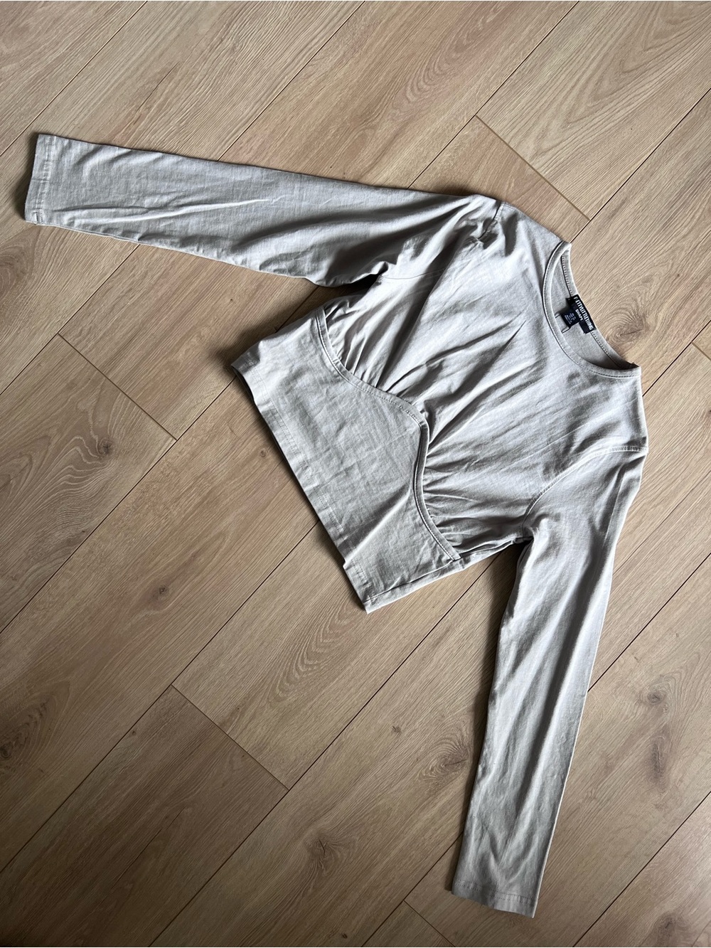PrettyLittleThing Taupe Crewneck Long Sleeve Top